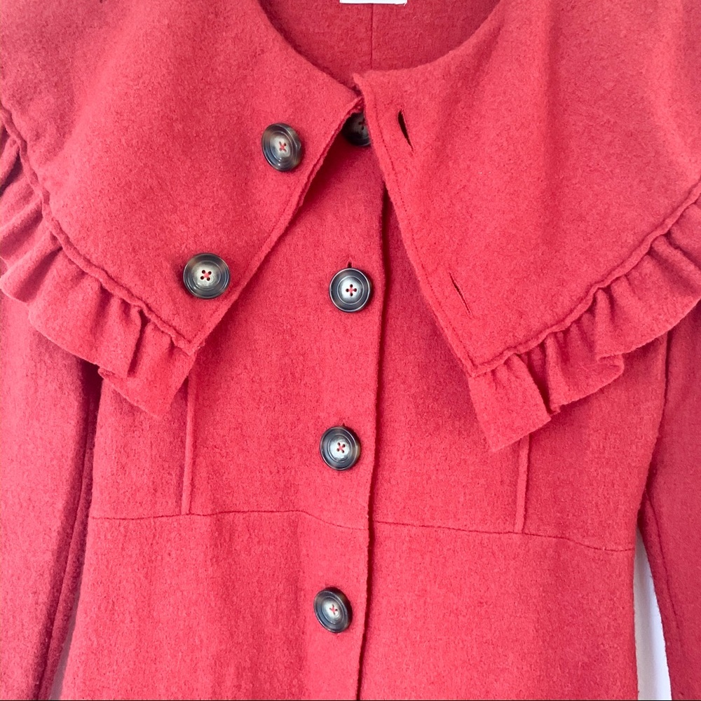 Anthropologie HWR burnt orange Coat - Picture 2 of 4